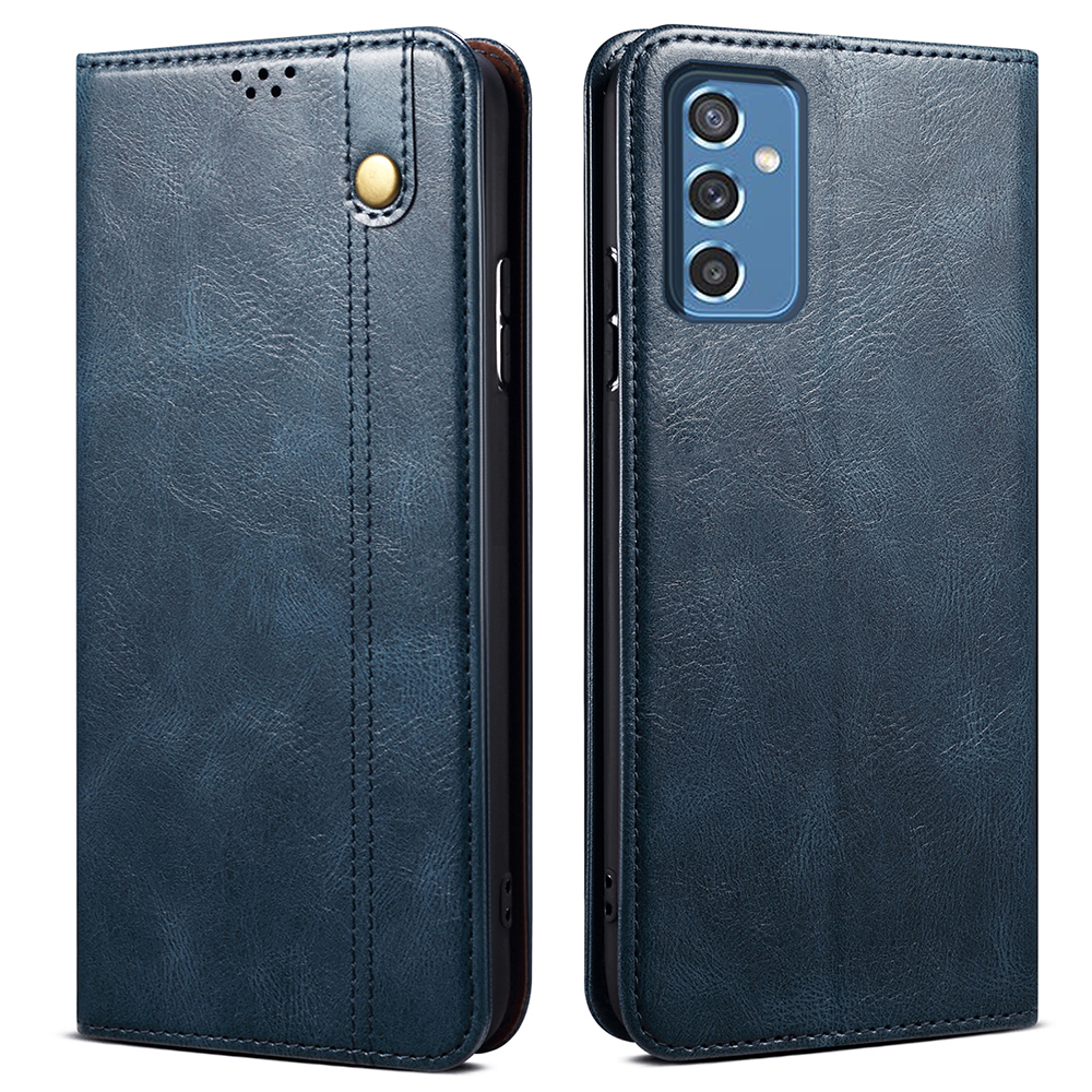 

Магнитная Автоматическая Поглощенная Кожаная Кошелька пу - Синий, Samsung Galaxy M52 5G