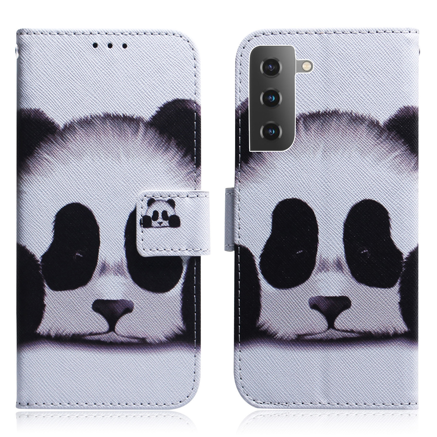 

Full Stylish Pattern Printing Stand PU Leather Wallet Shockproof Flip Magnetic Case for Samsung Galaxy S22+ 5G - Panda, Galaxy S22+ 5G