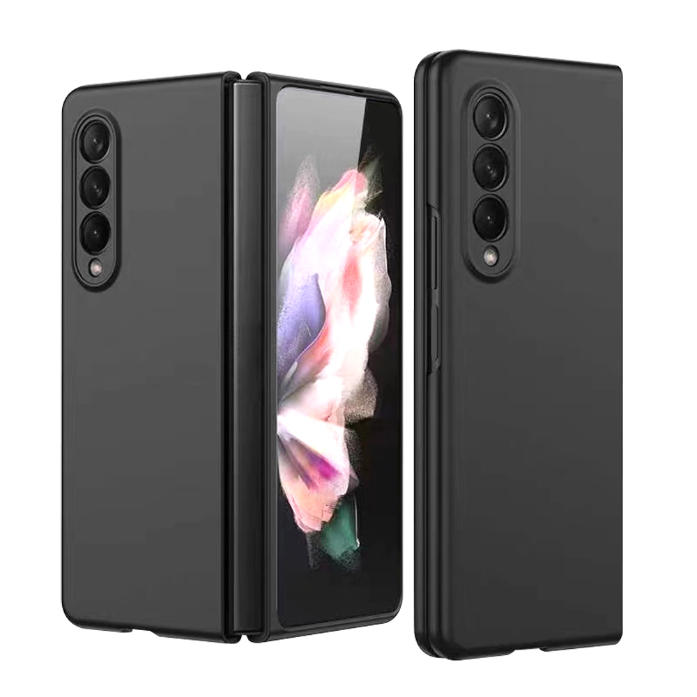 

Shock-Absorbed Rubberized Finish Hard PC Phone Case for Samsung Galaxy Z Fold3 5G - Black, Galaxy Z Fold3 5G