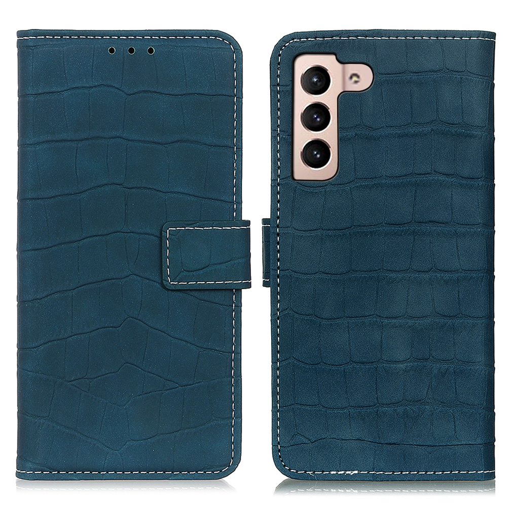 

Crocodile Texture Folio Flip Leather Stand Wallet Case for Samsung Galaxy S22 5G - Green, Galaxy S22 5G