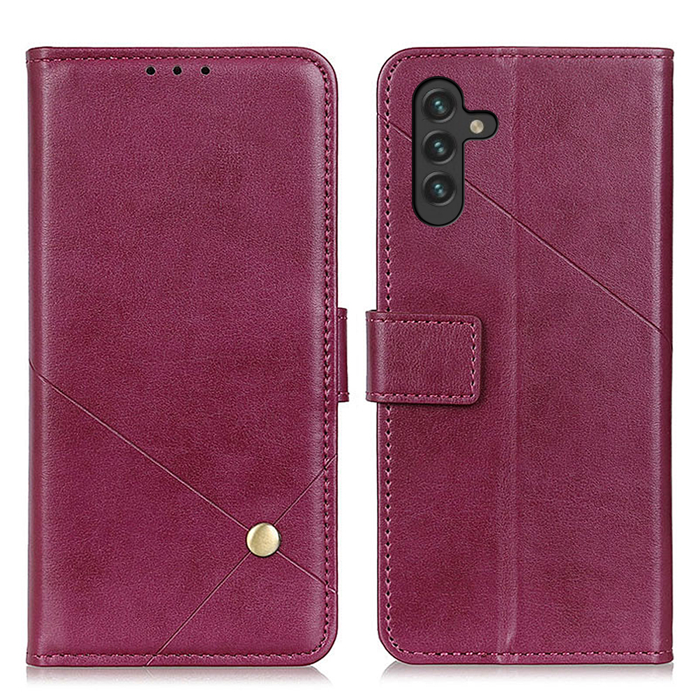 

Supporting Stand Wallet Design Flip PU Leather Anti-Scratch Phone Protective Shell Case for Samsung Galaxy A13 5G - Red, Galaxy A13 5G