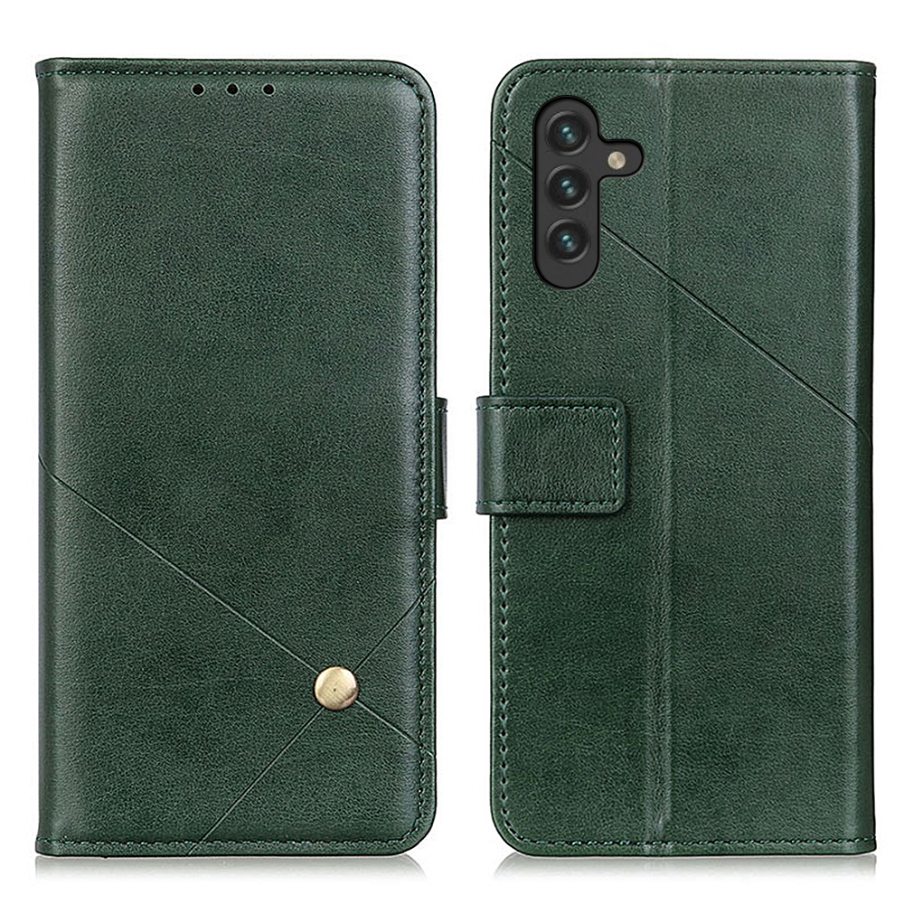 

Supporting Stand Wallet Design Flip PU Leather Anti-Scratch Phone Protective Shell Case for Samsung Galaxy A13 5G - Green, Galaxy A13 5G