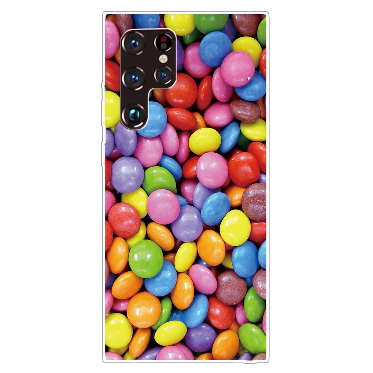 

Печать с Рисунком-защищенной Защитой Для Защиты Телефона TPU Для Samsung Galaxy S22 Ultra 5G - Конфеты, Galaxy S22 Ultra 5G