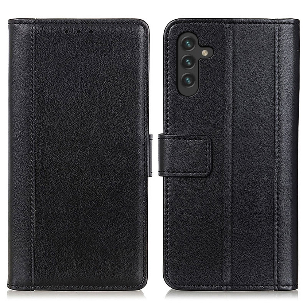 

Viewing Stand PU Leather Magnetic Closure Flip Wallet TPU Shockproof Interior Protective Case for Samsung Galaxy A13 5G - Black, Galaxy A13 5G