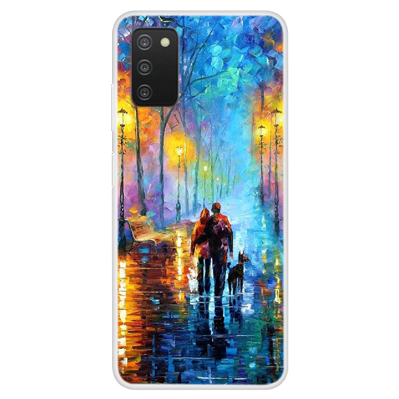

Pattern Printing Soft TPU Shock Absorption Slim Protective Back Cover for Samsung Galaxy A03s (164.2 x 75.9 x 9.1mm) - Couple Strolling, Galaxy A03s (164.2 x 75.9 x 9.1mm)