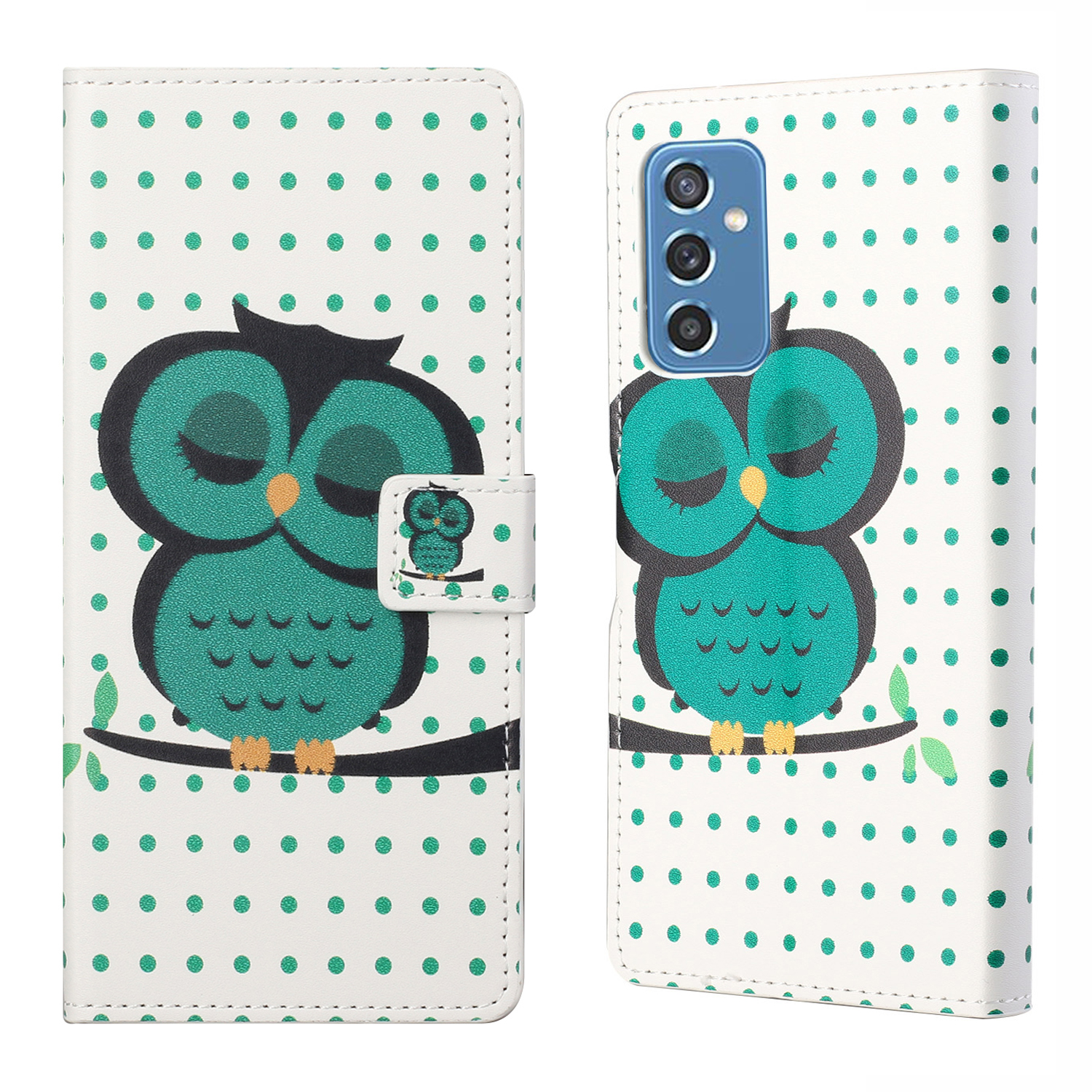 

Печать Pattern Print - Зеленая Сова, Samsung Galaxy M52 5G