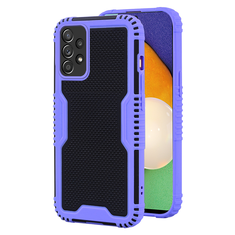 

Защита Подушки Безопасности Гибридный Твердый пк Мягкий TPU Dual Color Contract Для Samsung Galaxy A52 5G / 4G / A52s 5G - Пурпурный, Galaxy A52 5G
