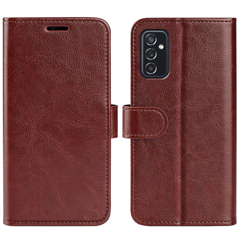 

Stand Wallet Flip Crazy Horse Texture PU Leather Magnetic Closure Anti-drop Well-protected Phone Case for Samsung Galaxy M52 5G - Brown, Samsung Galaxy M52 5G