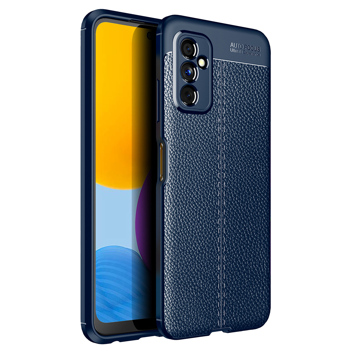 

Litchi Texture Гибкая TPU Защитная Телефонная Крышка Для Корпуса Samsung Galaxy M52 5G - Синий, Samsung Galaxy M52 5G