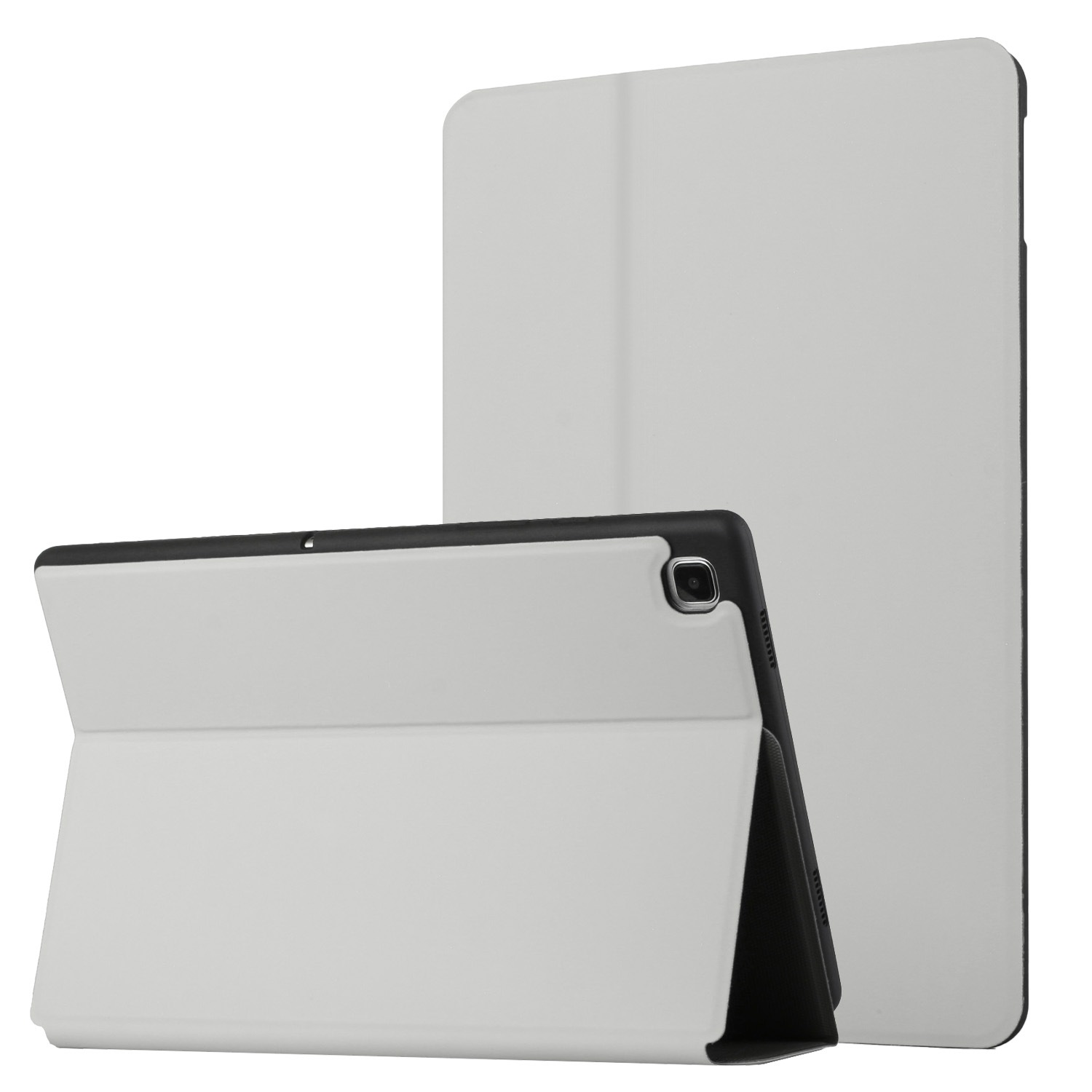 

PU Leather + TPU Полная Защита Таблетка с Поддержкой Bi-fold Stand Для Samsung Galaxy Tab A7 10.4 (2020) T500 - Серый, Galaxy Tab A7 10.4 (2022)