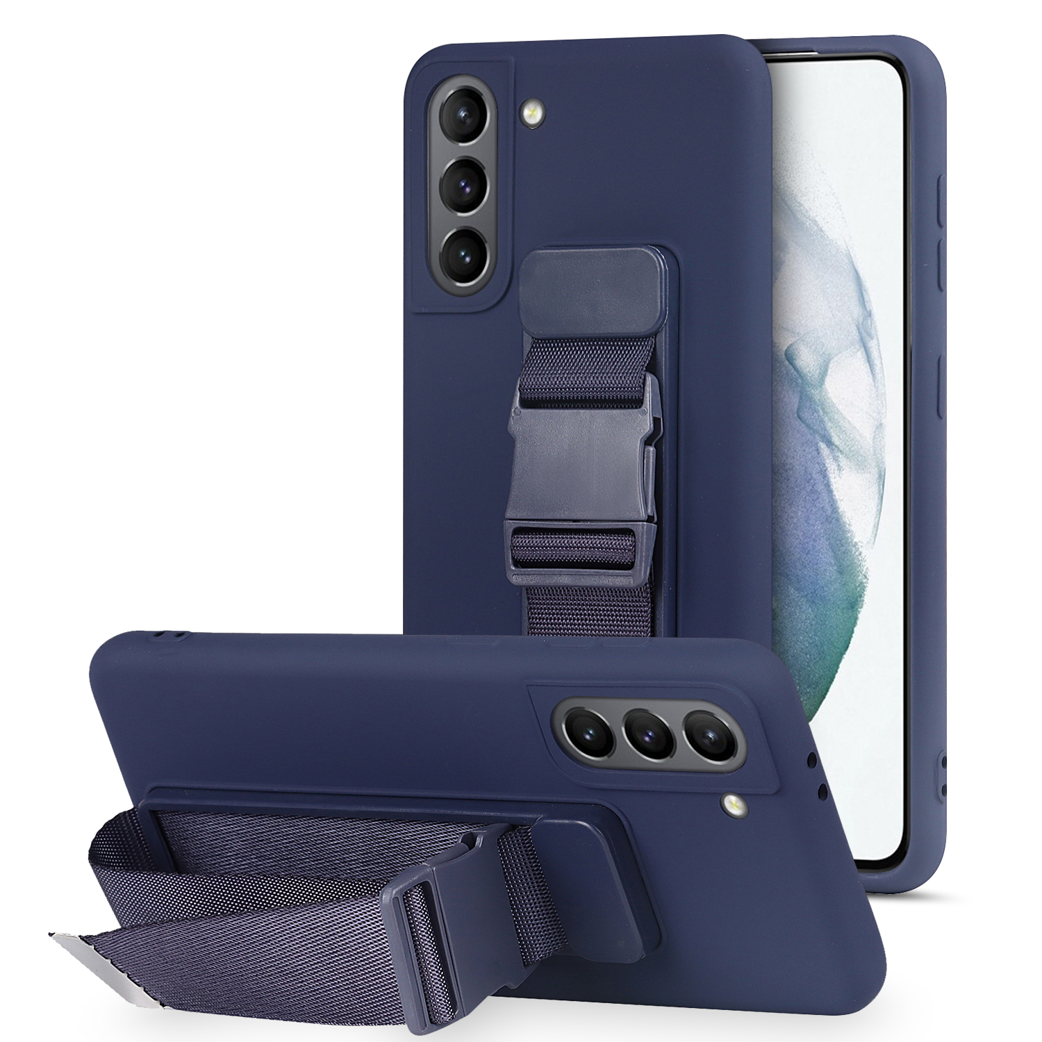 

Точный Вырез Против Царапин-запястья на Запястье. - Синий, Galaxy S21 5G