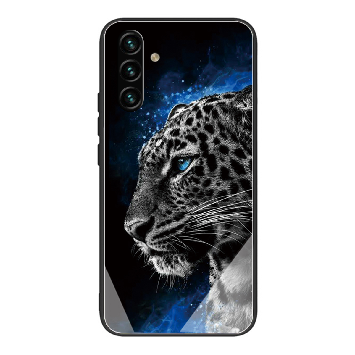 

Stylish Pattern Printing Tempered Glass + TPU Shockproof Well-Protected Phone Case for Samsung Galaxy A13 5G - Leopard, Galaxy A13 5G