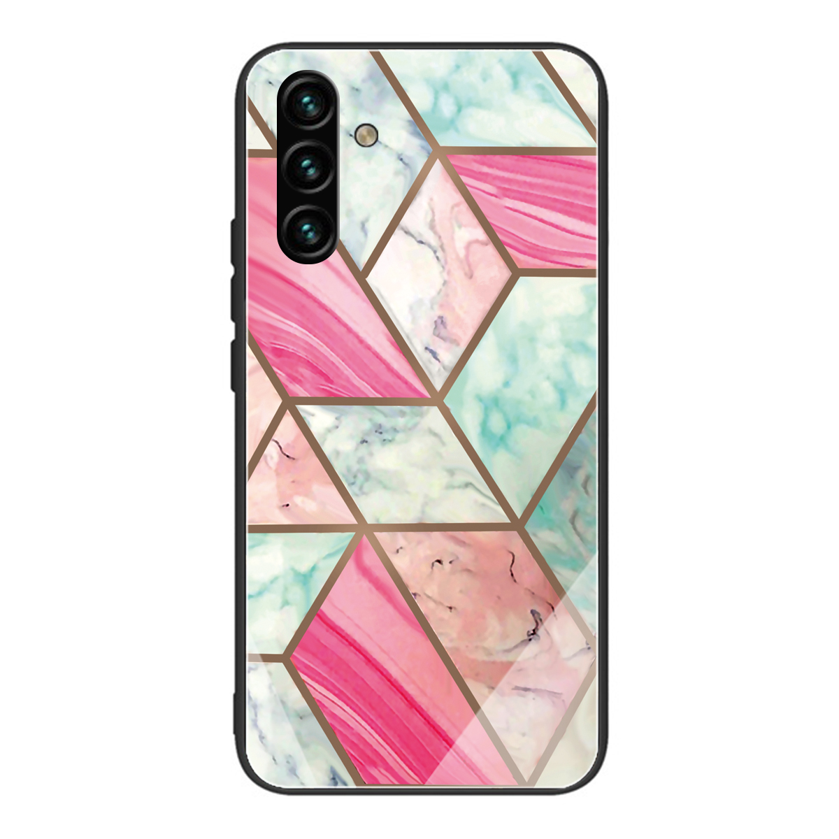 

Well-protected Durable Marble Pattern Tempered Glass + TPU Hybrid Phone Case Shell for Samsung Galaxy A13 5G - Style O, Galaxy A13 5G