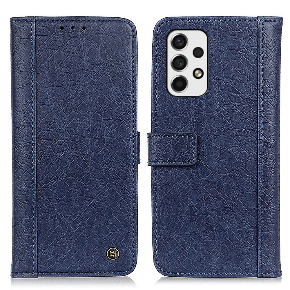 

KHAZNEH Split Leather Rhino Texture Wallet Stand Protective Phone Case Cover for Samsung Galaxy A53 5G - Blue, Other Samsung Models
