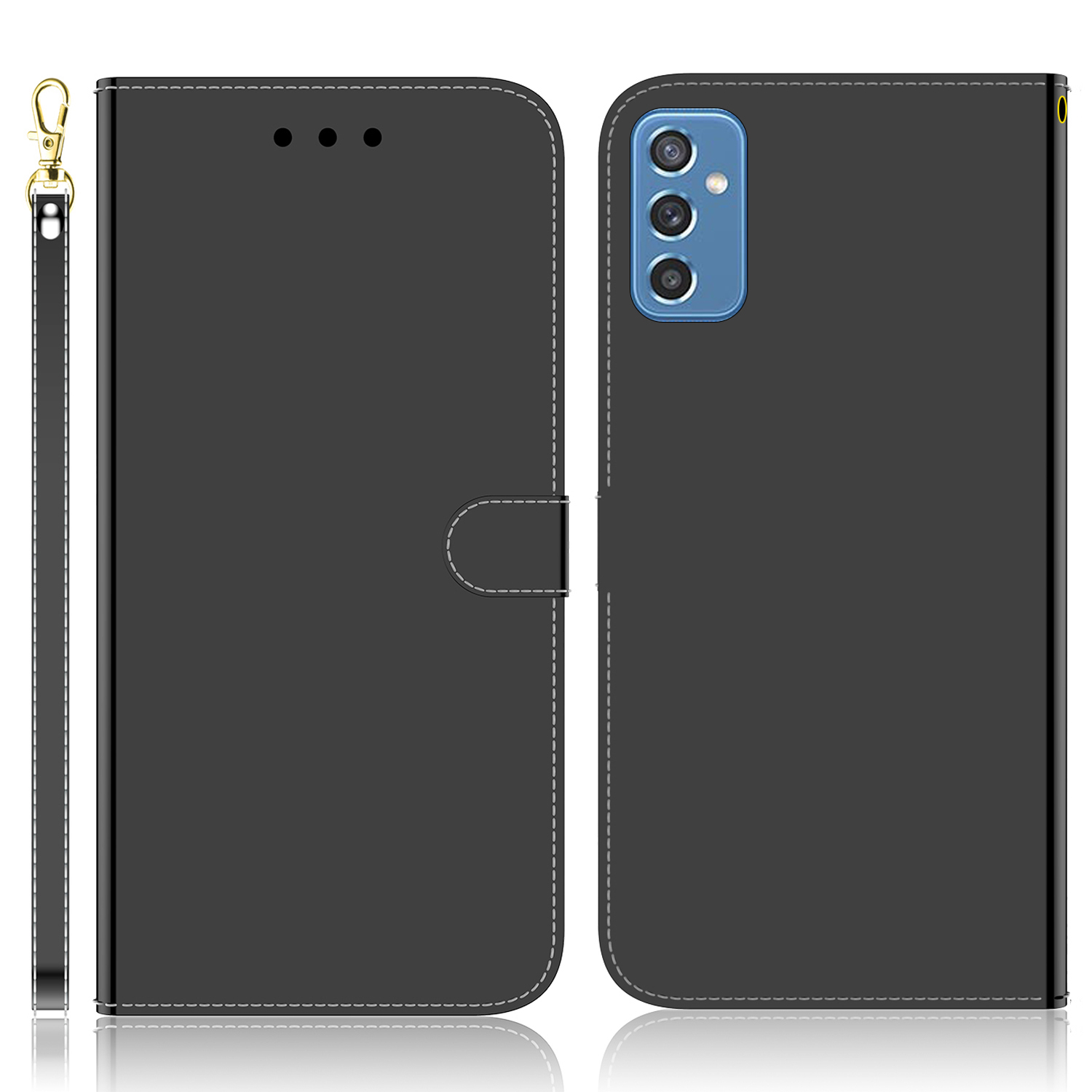 

Внутренний Корпус Tpu+прочная Кожаная Покрытие PU - Черный, Samsung Galaxy M52 5G