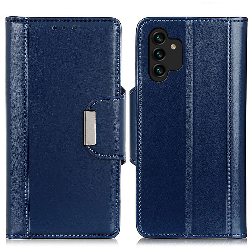 

PU Leather Magnetic Flip Wallet Case Shockproof TPU Shell with Stand for Samsung Galaxy A13 4G - Blue, Other Samsung Models