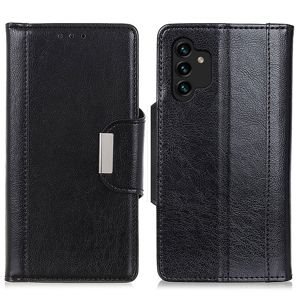 

PU Leather Magnetic Closure Flip Wallet Case Shockproof TPU Shell with Stand for Samsung Galaxy A13 4G - Black, Other Samsung Models