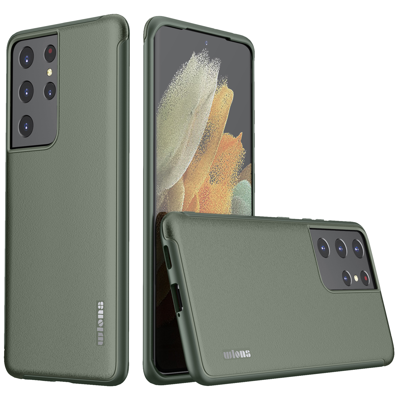 

WLONS Defender Series Matte Anti-scratch Drop-proof PC + TPU Phone Case for Samsung Galaxy S21 Ultra 5G - Grey, Galaxy S21 Ultra 5G