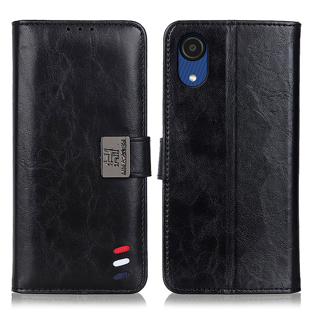 

Спадающий Хорошо Защищенный Магнитный Замыкающий Кошелек Для Кожи PU Кожаный Стенд Мягкого Внутреннего TPU Для Samsung Galaxy A03 Core - Чернить, Other Samsung Models