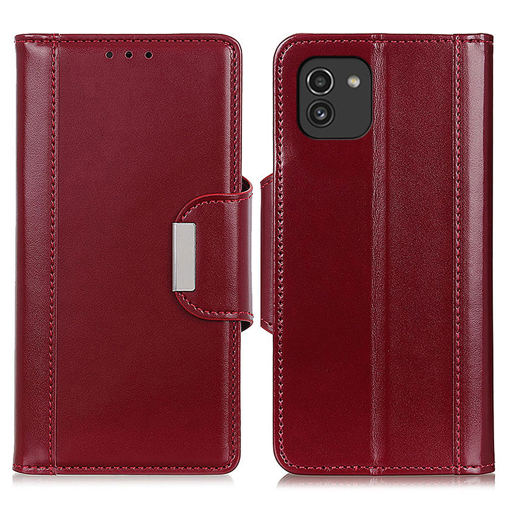 

Кошелек Дизайн Premium PU Кожаный Магнитный Чехол Мягкий Внутренний TPU Крышка С Подставкой Для Samsung Galaxy A03 (166,5 X 75,98 X 9.14mm) - Красный, Other Samsung Models