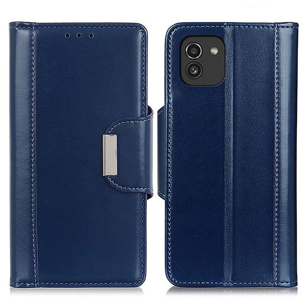 

Кошелек Дизайн Premium PU Кожаный Магнитный Чехол Мягкий Внутренний TPU Крышка С Подставкой Для Samsung Galaxy A03 (166,5 X 75,98 X 9.14mm) - Синий, Other Samsung Models