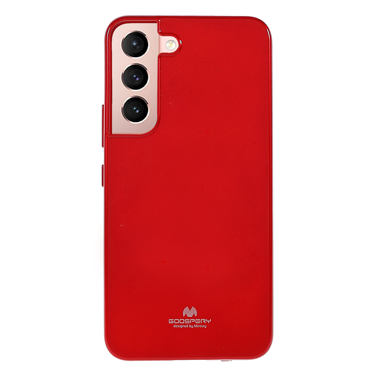 

MERCURY GOOSPERY Glitter Powder Glossy TPU Shock Absorption Protective Cover for Samsung Galaxy S22+ 5G - Red, Galaxy S22+ 5G