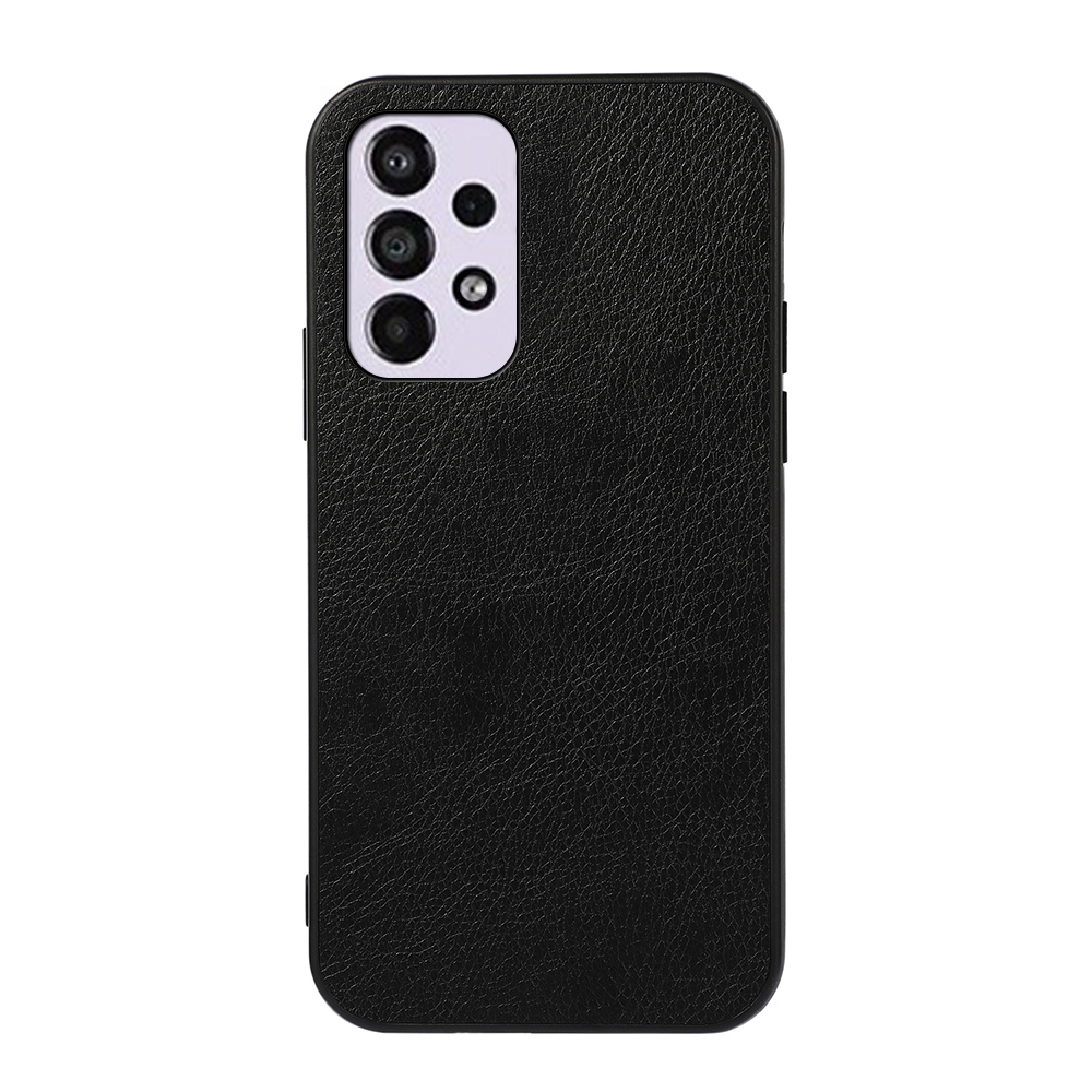 

Litchi Texture PU Кожаное Покрытие Анти-падение TPU + ПК Телефон Case Shell Для Samsung Galaxy A33 5G - Чернить, Samsung Galaxy A33 5G