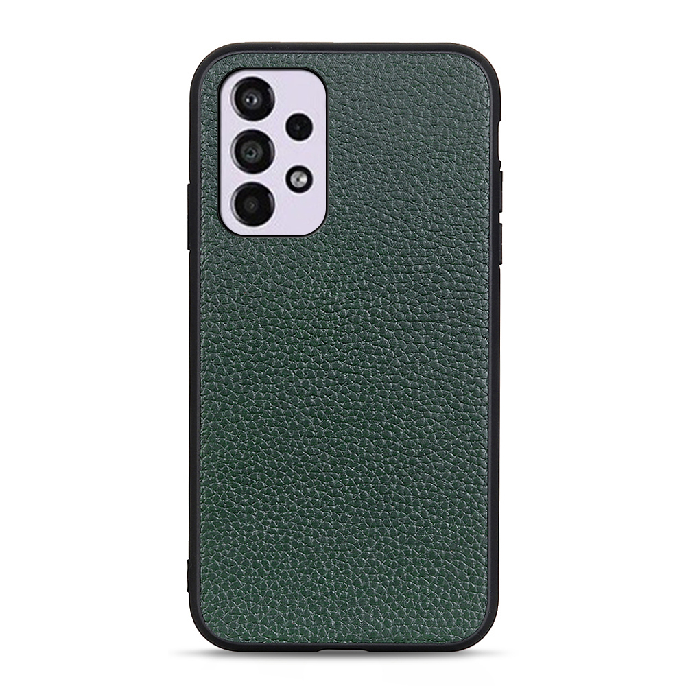 

Подлинная Кожаная Покрытая TPU + PC Litchi Text Phone Case Copective Для Samsung Galaxy A33 5G - Коричневый, Samsung Galaxy A33 5G