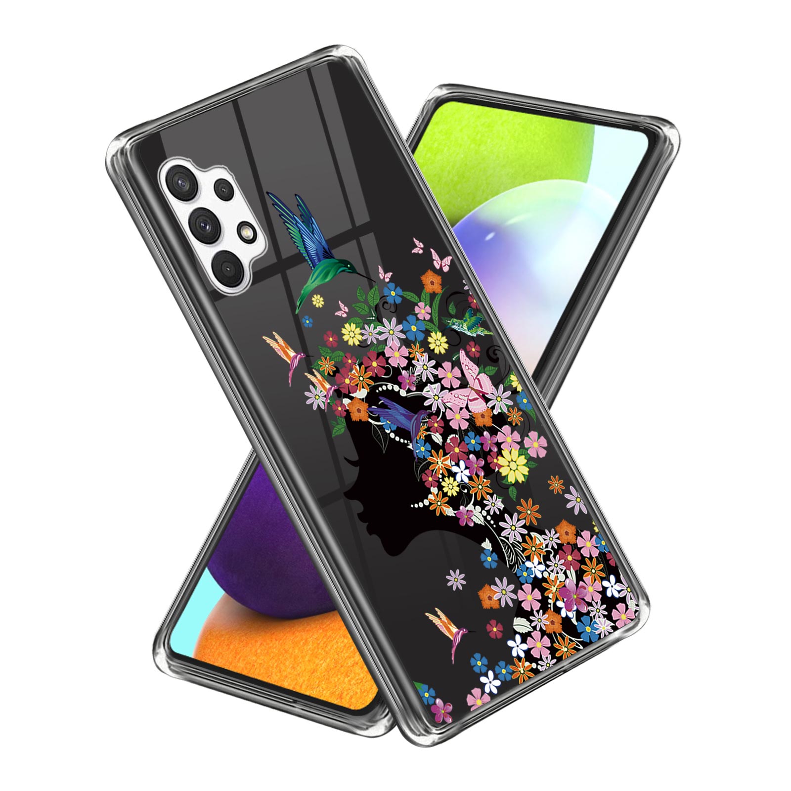 

Для Samsung Galaxy A13 4G Печать с Шаблонами IMD Soft TPU Chace Case Antipcation Protective Cover - Цветочная Фея, Galaxy A13 4G