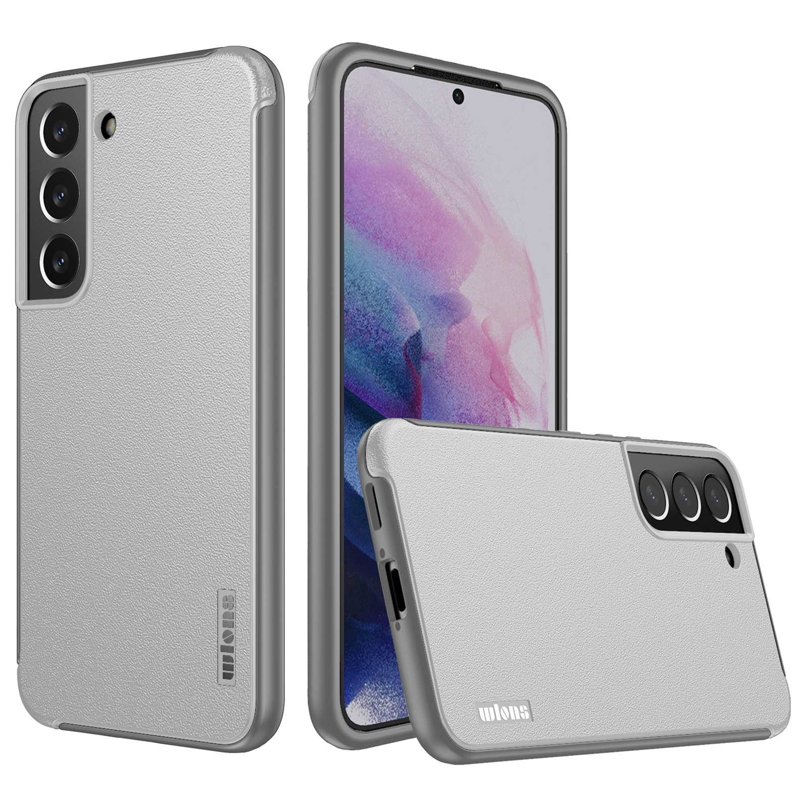 

WLONS Defender Series PC + TPU Замороженный Защитный Чехол Для Телефона Для Samsung Galaxy S22 + 5G - Белый, Galaxy S22+ 5G
