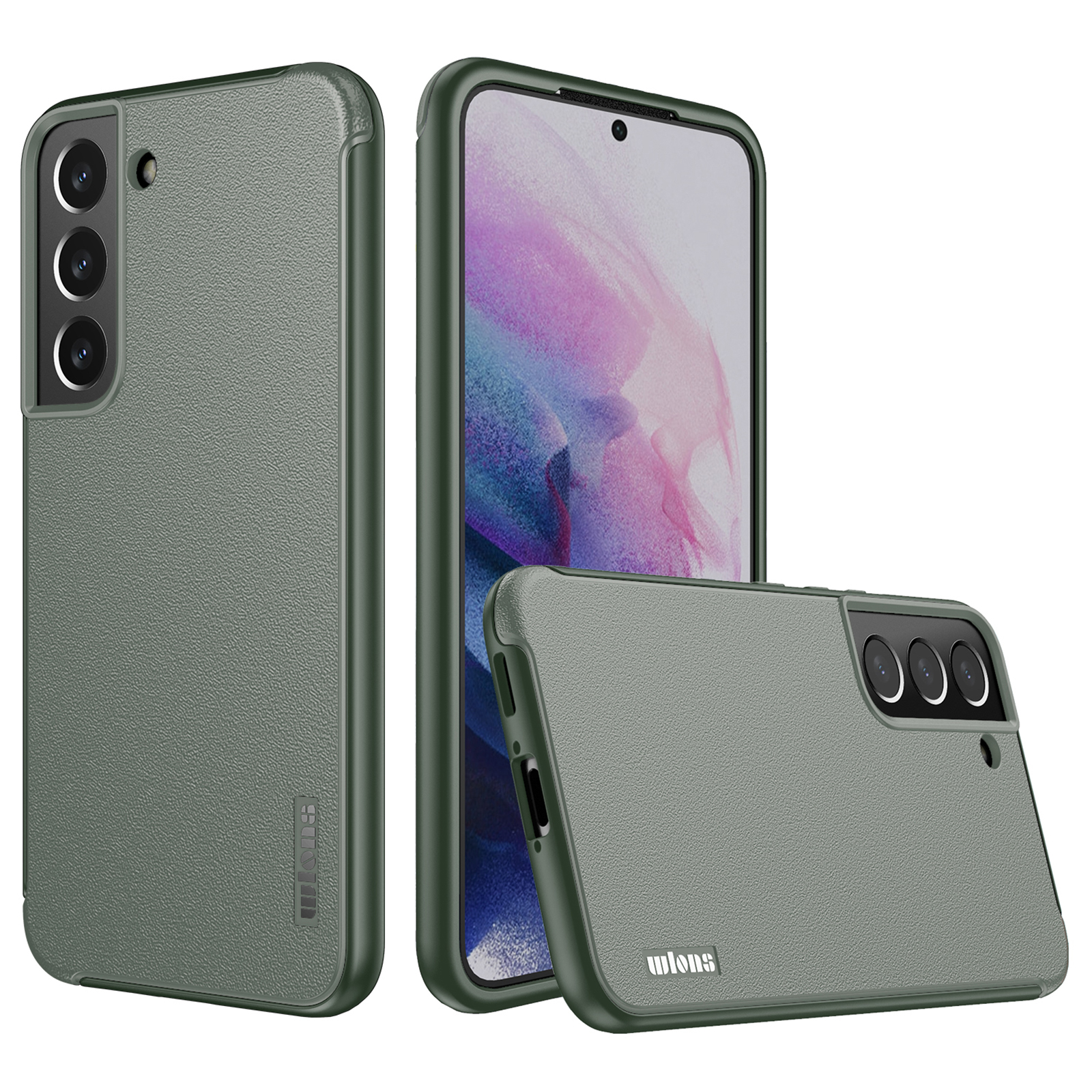 

WLONS Defender Series PC + TPU Замороженный Защитный Чехол Для Телефона Для Samsung Galaxy S22 + 5G - Серый, Galaxy S22+ 5G