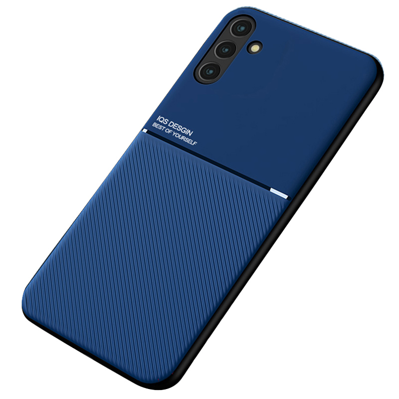 

Для Samsung Galaxy A13 5G Телефона TPU TPU и Кожаная Обложка Кожи PU со Встроенным Магнитным Металлическим Листом - Синий, Galaxy A13 5G