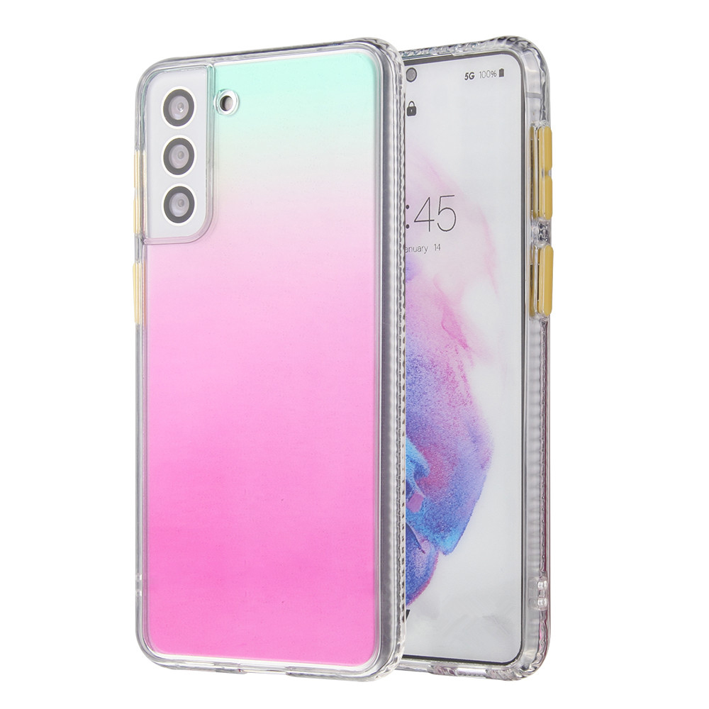 

Градиентный Цвет Анти-капли TPU + Акриловый Гибридный Телефон Для Samsung Galaxy S22 + 5G - Многоцветный, Galaxy S22+ 5G