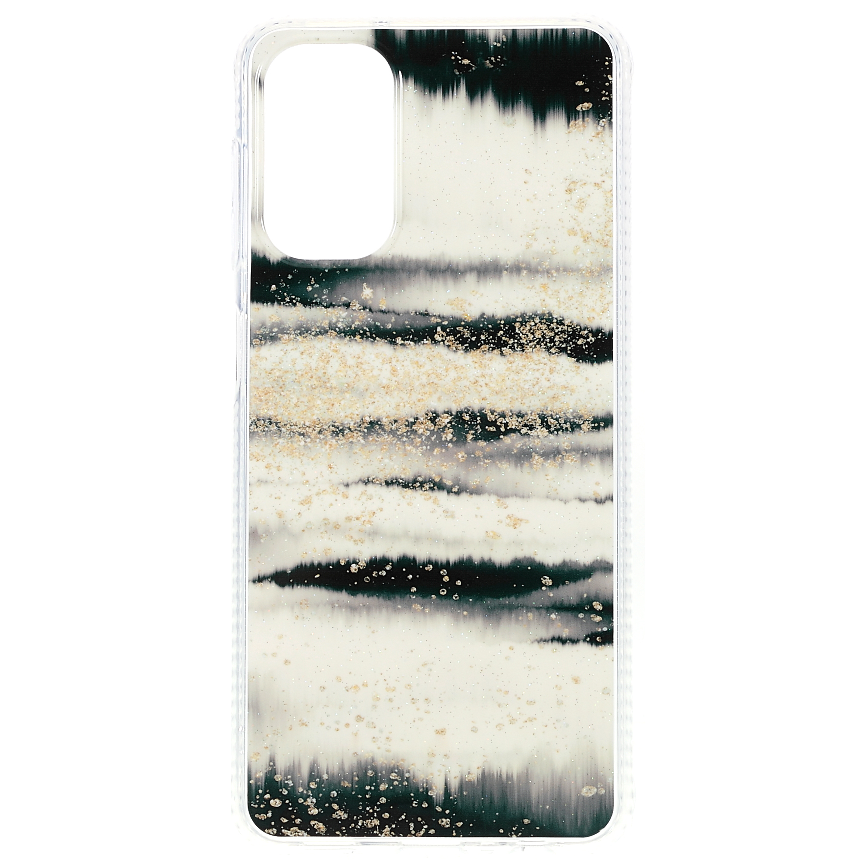 

TPU+Acrylic Glittering Marble Pattern Light Slim Hybrid Phone Case Protector for Samsung Galaxy A13 5G - Black / White, Galaxy A13 5G