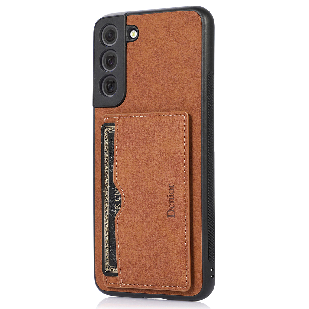 

Denior Для Samsung Galaxy S22 + 5G PU - Коричневый, Galaxy S22+ 5G