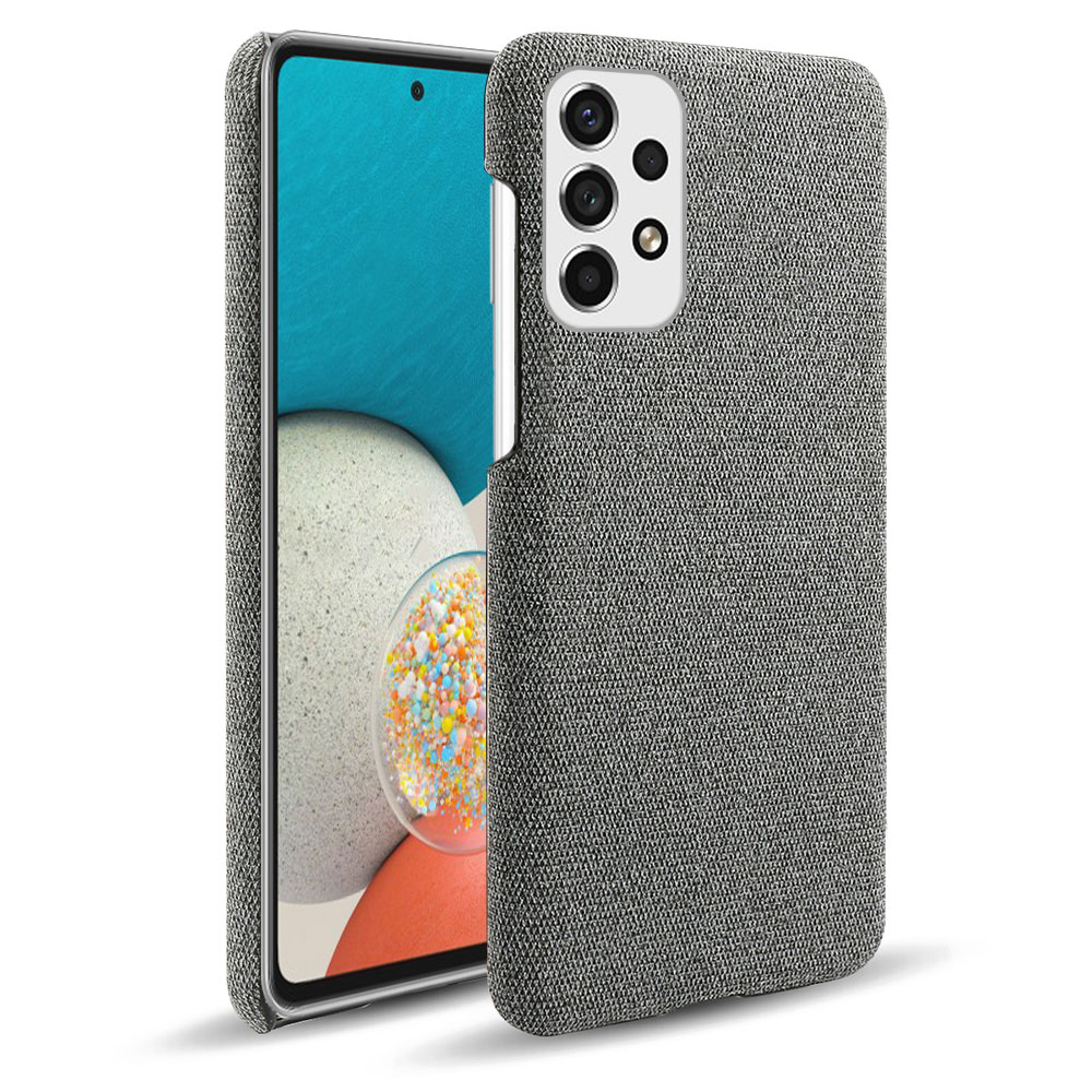 

Для Samsung Galaxy A33 5G Мягкая Ткань, Покрытая Подушкой с Твердым пк Ультратонким Корпусом, не Скользит, Защищающая Защитная Крышка - Серый, Samsung Galaxy A33 5G