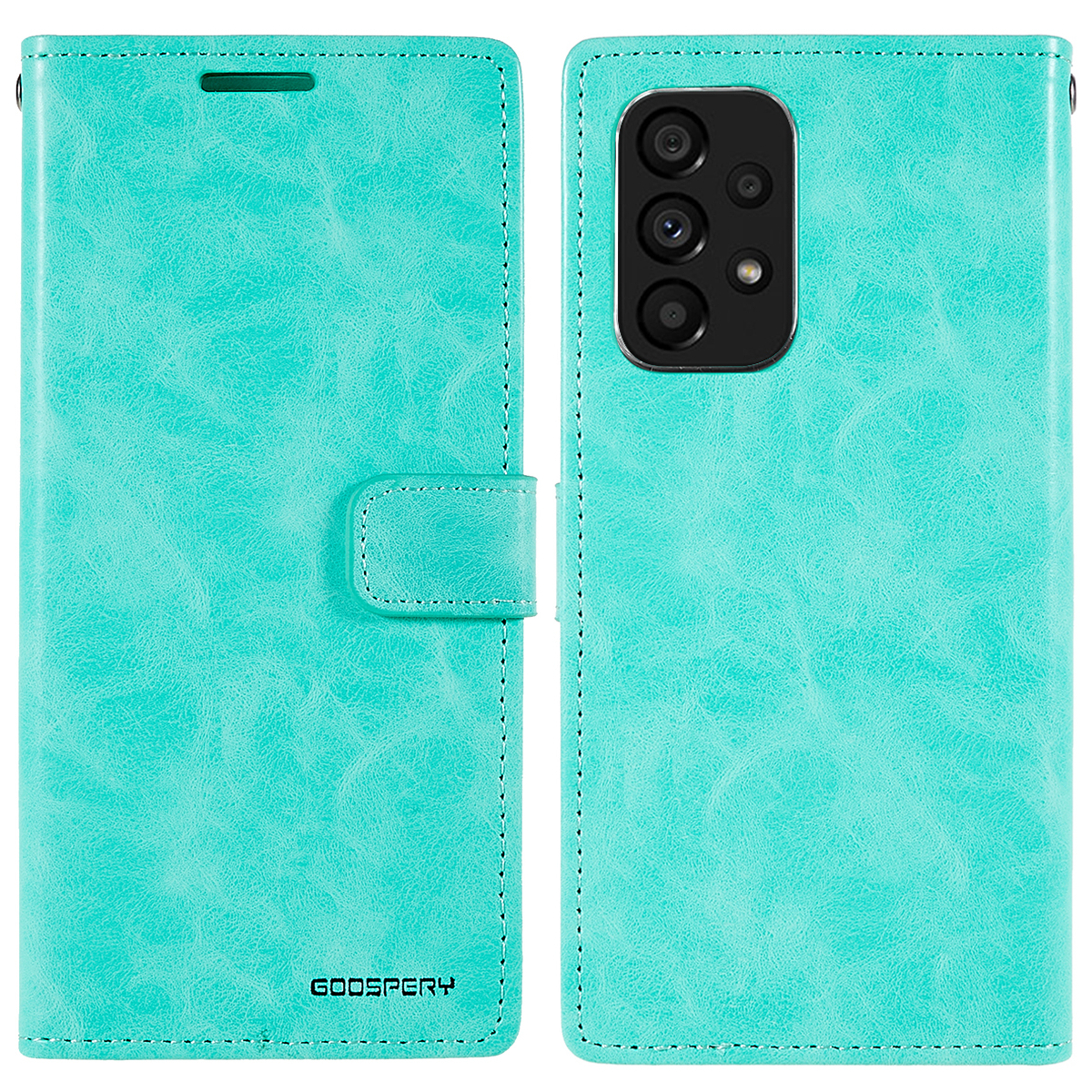 

Mercury Goospery Blue Moon Кожаный Кошелек Телефон Чехол Для Samsung Galaxy A53 5G Абоназорная Крышка Телефона Защитный Чехол С Подставкой - Зеленый, Samsung Galaxy A53 5G