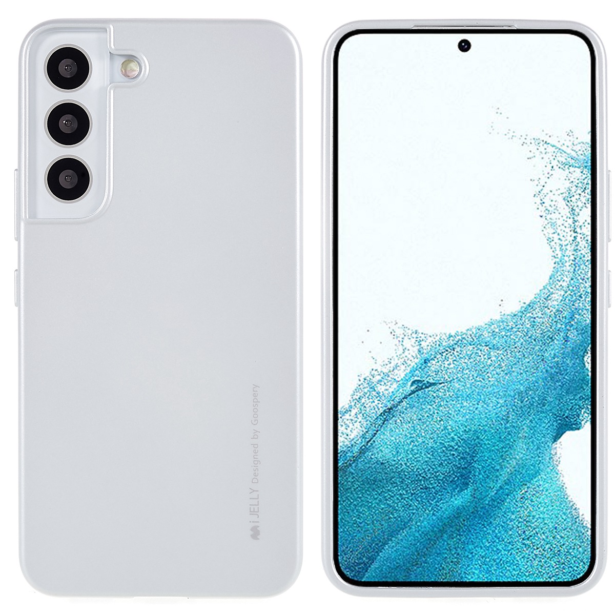 

Mercury Goospery Для Samsung Galaxy S22 + 5G Droptomed Гибкий Гибкий Чехол Для Телефона TPU - Серебряный, Galaxy S22+ 5G