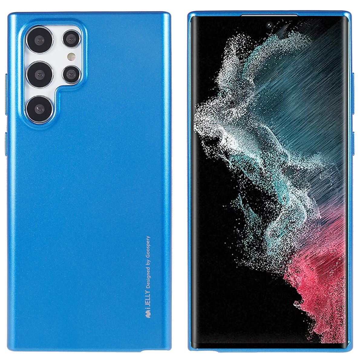 

MERCURY GOOSPERY For Samsung Galaxy S22 Ultra 5G Soft TPU Case Scratch-resistant Mobile Phone Cover - Blue, Galaxy S22 Ultra 5G