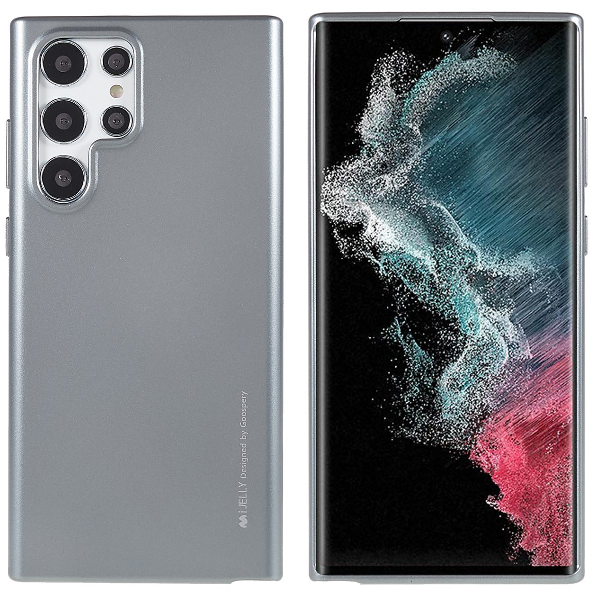 

Mercury Goospery Для Samsung Galaxy S22 Ultra 5G Мягкий TPU Case Устойчивый К Царапинам - Серый, Galaxy S22 Ultra 5G