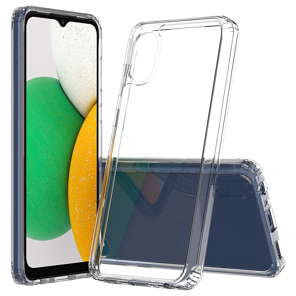 

For Samsung Galaxy A03 Core Durable Lightweight Hard Acrylic + Soft TPU Transparent Phone Case Shell, Samsung Galaxy A03 Core