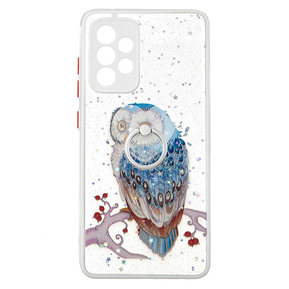 

Pattern Printed Shockproof Case for Samsung Galaxy A33 5G Precise Cutout Anti-Drop Slim Kickstand Cover Scratch-Proof PC + TPU Phone Protector - Owl, Samsung Galaxy A33 5G