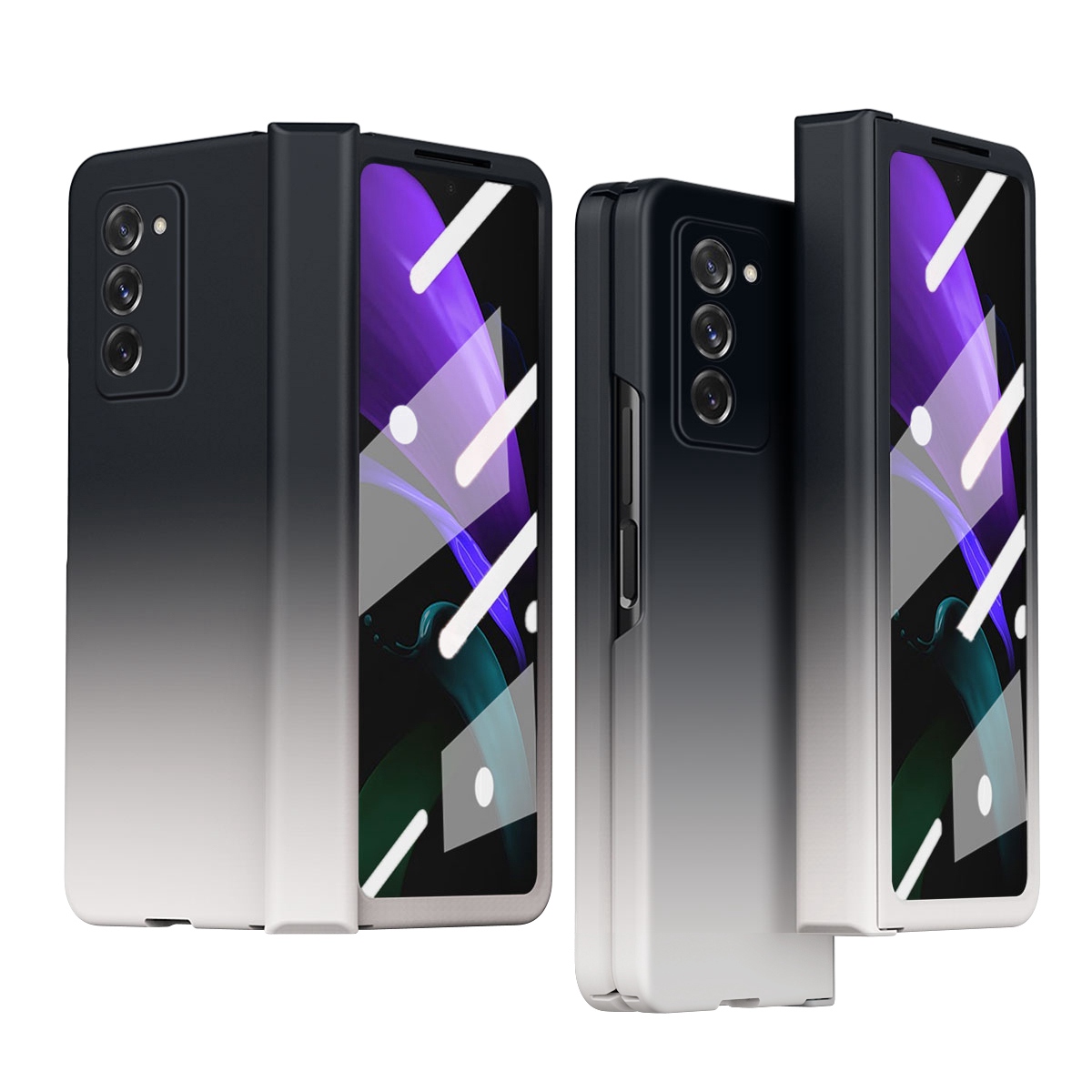 

Для Samsung Galaxy Z Fold2 5G Градиент Цвет. - Черно-белый, Galaxy Z Fold2 5G