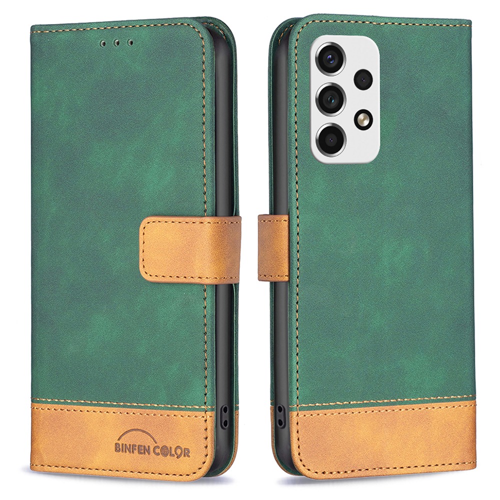 

Binfen Farbe BF Leder Hülle Serie-7 Für Oppo A53 5G, Brieftaschenstand Design Folio Flip Style 11 pu Leder Hülle - Grün, Oppo A53 5G