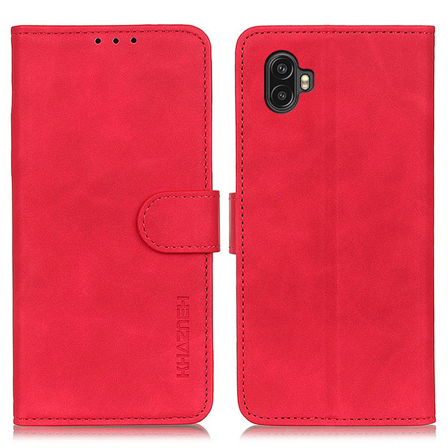 

Khazneh Для Samsung Galaxy Xcover Pro 2 Retro Texture PU - Красный, Galaxy Xcover Pro 2