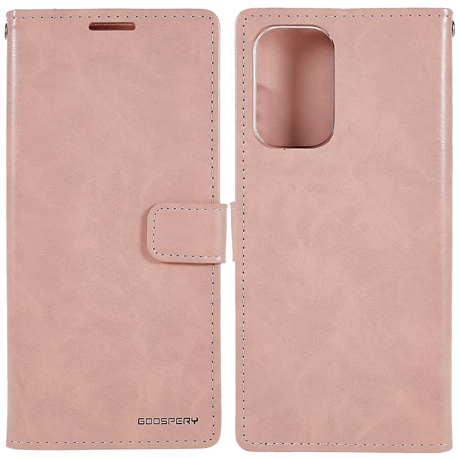 

MERCURY GOOSPERY Wallet Phone Case for Samsung Galaxy A23 4G (165.4 x 76.9 x 8.4mm) Protective Leather Cover Blue Moon Magnetic Clasp Stand Case - Pink, Galaxy A23 4G (165.4 x 76.9 x 8.4mm)