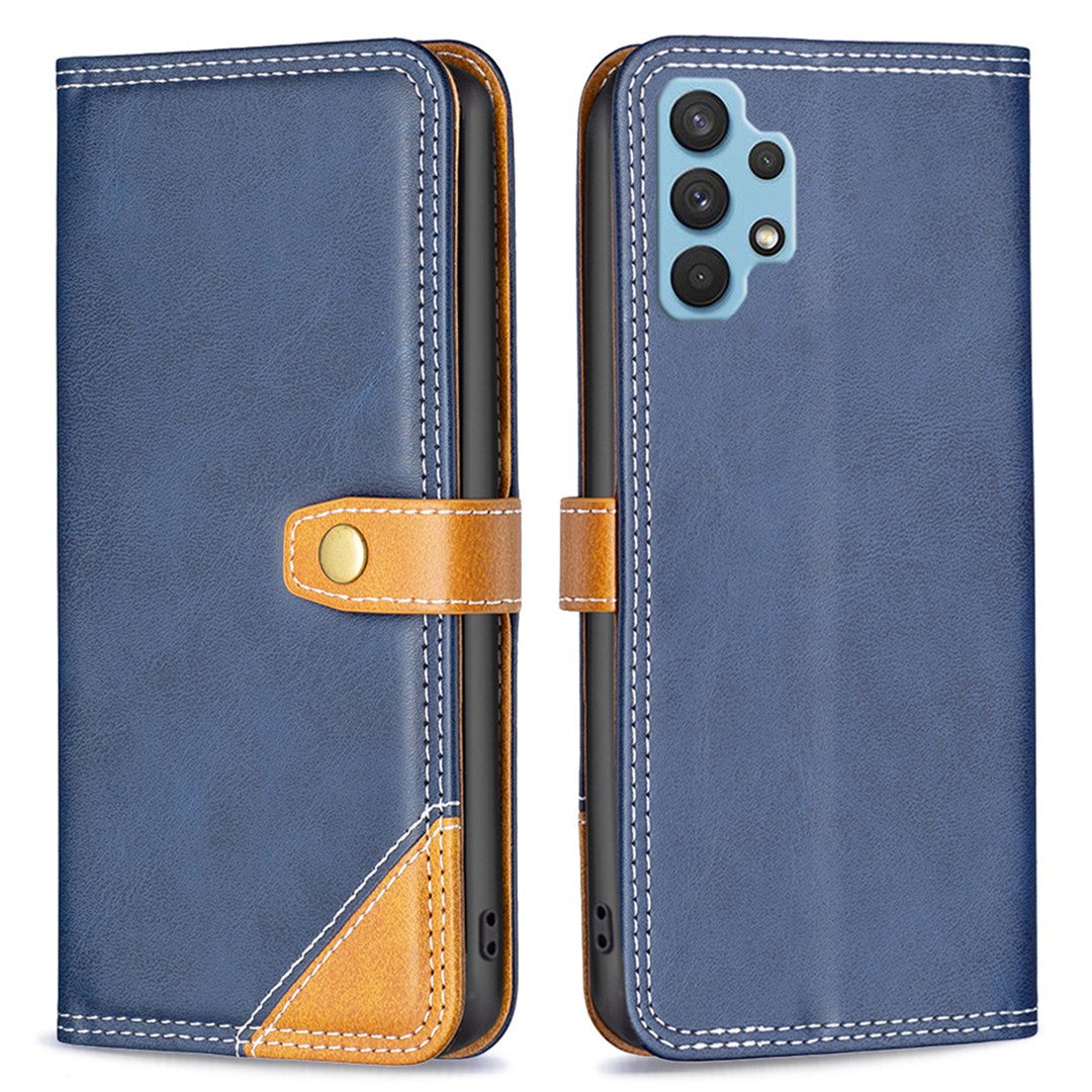 

Binfen Color BF Leather Series-8 Для Samsung Galaxy A32 4G (версия Eu). Телефон 12 Стиль Стиль Линии Сшивания - Синий, Samsung Galaxy A32 4G (EU Version)