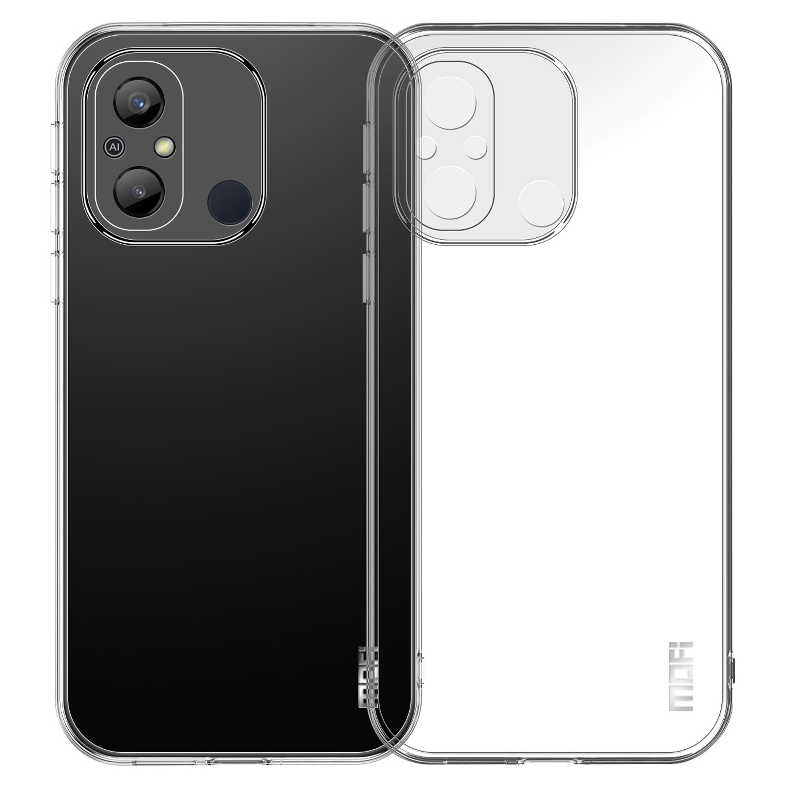 

MOFI TPU Transparentes Telefonfall Für Xiaomi Redmi 12C 4G, Mobiltelefon Zurück -beschützer, Xiaomi Redmi 12C 4G