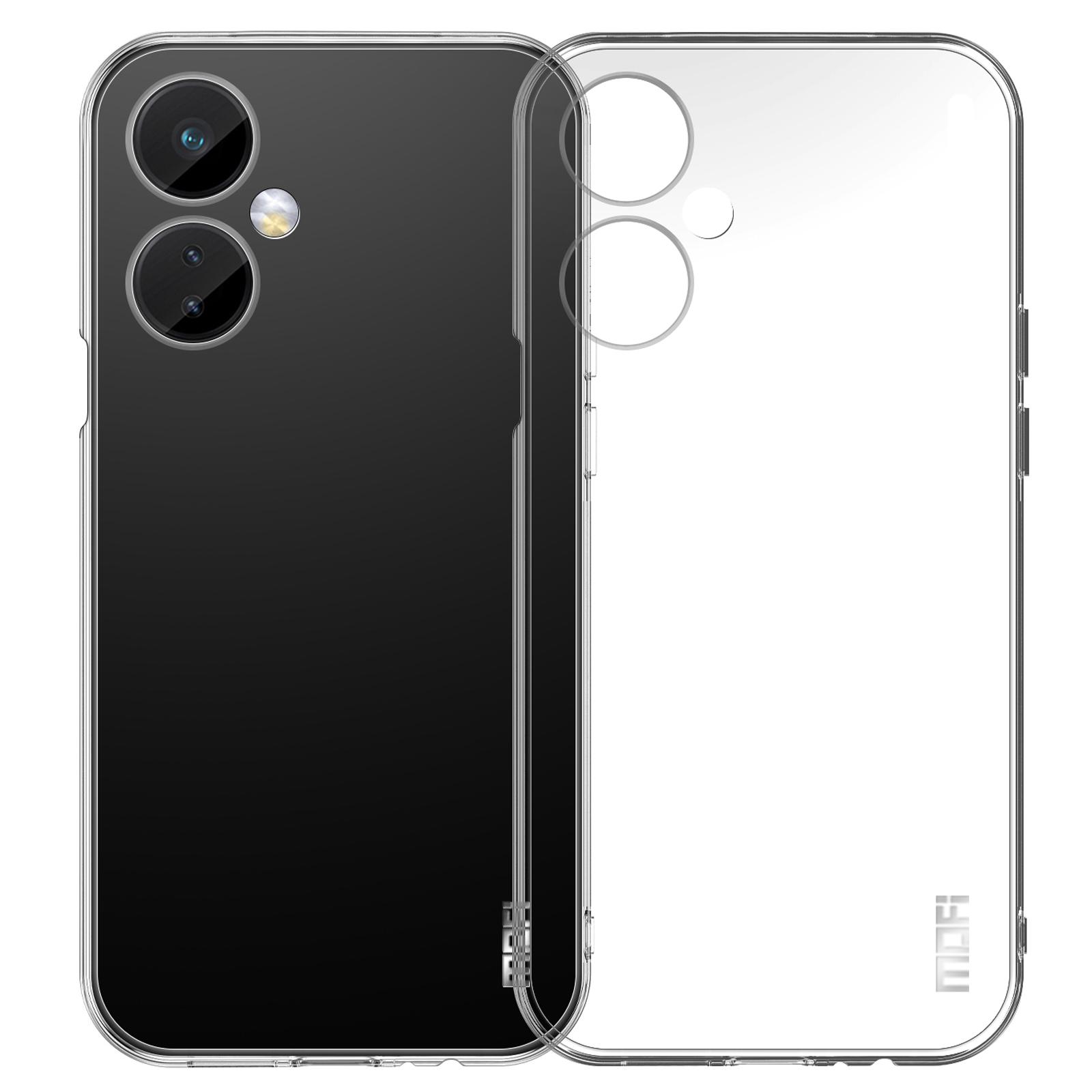 

MOFI Für OnePlus Nord CE 3 5G Schockfeste Transparente Schutzhülle Weiche TPU -telefonabdeckung, OnePlus Nord CE 3 Lite 5G