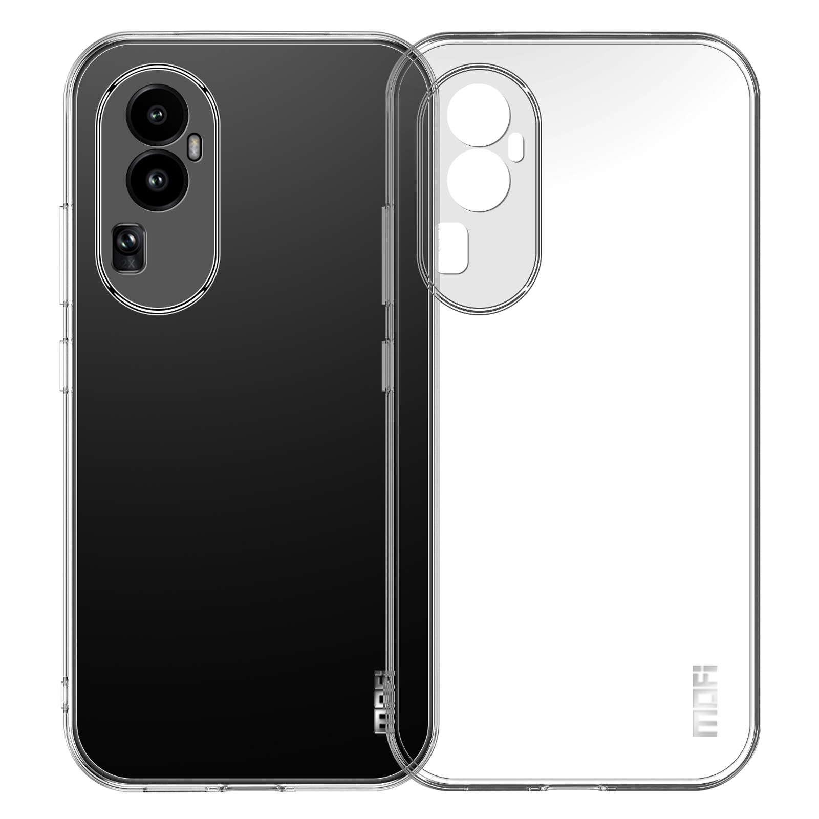 

MOFI Für Oppo Reno10 5G Transparentes Telefongehäuse Anti-drop Soft TPU Schutzhelfer, Oppo Reno10 (China) 5G
